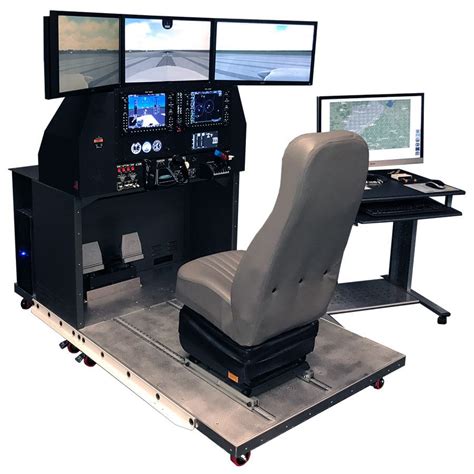 precision flight controls simulator black metal frame chassis|fixed wing aircraft simulator.